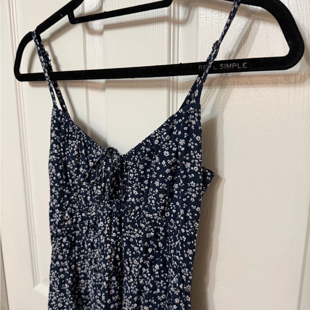 HOLLISTER channeled‎ bodice midi dress floral print XS - Picture 3 of 9